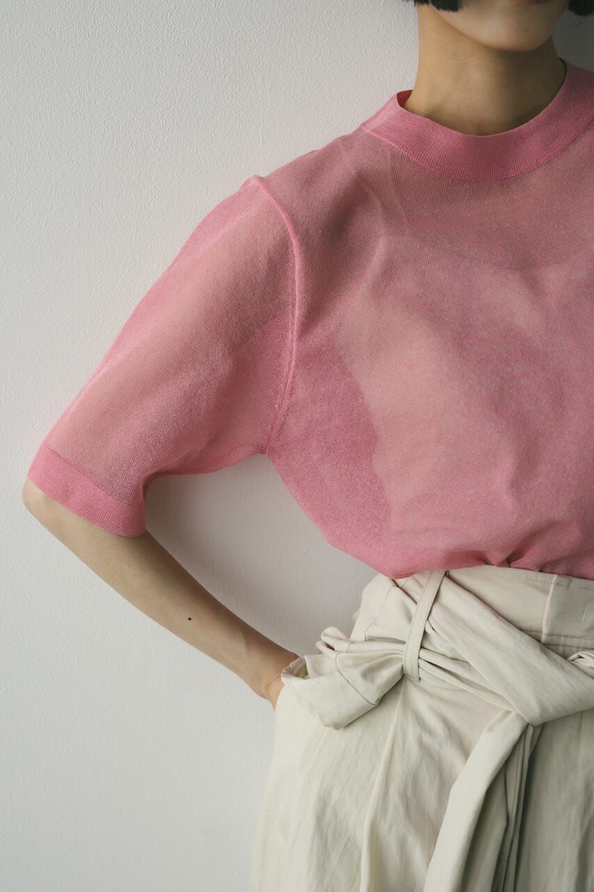 STYLEMIXER「ウォッシャブルリネンニットT」|ニット・セーター|