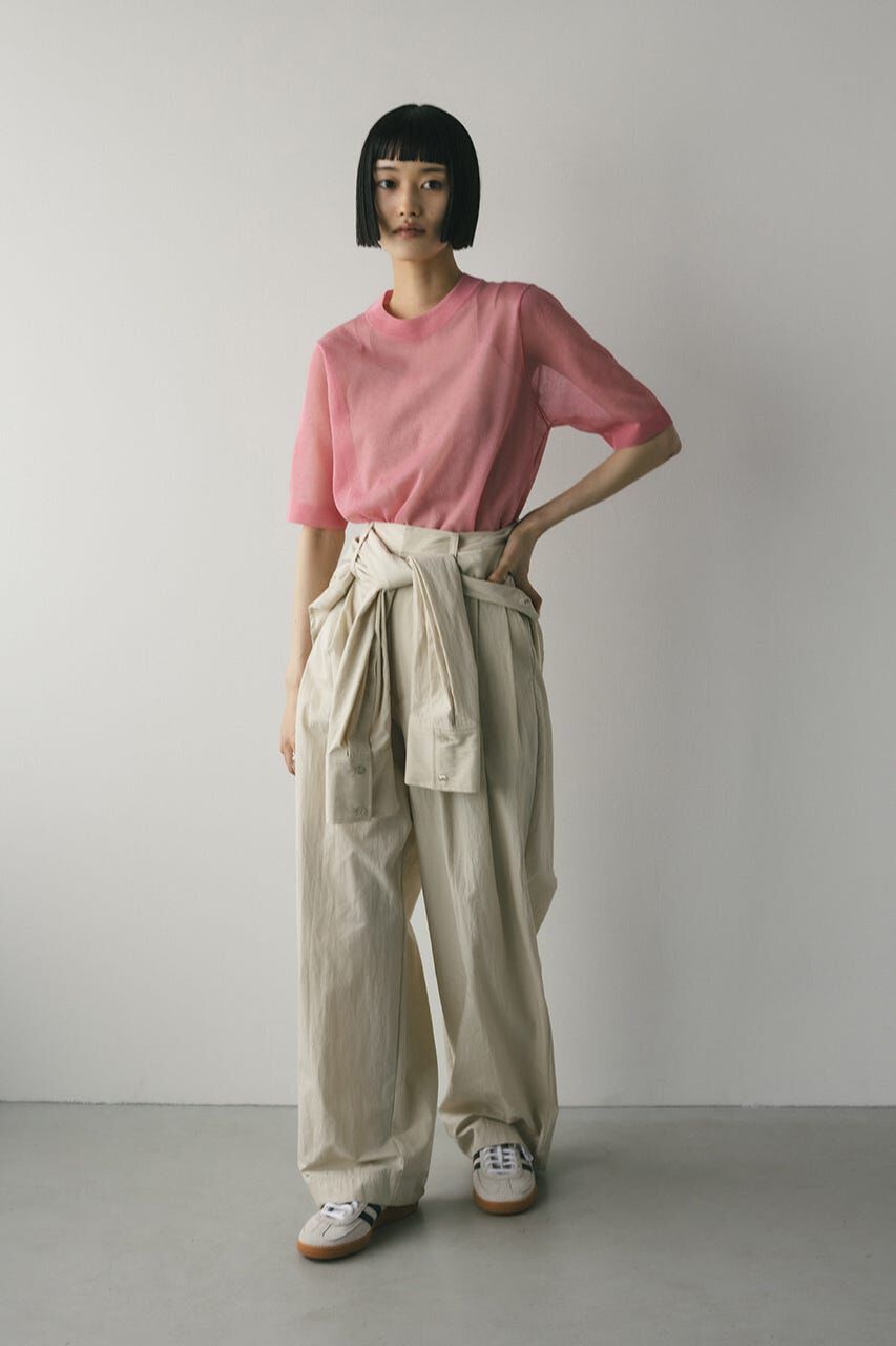 STYLEMIXER「ウォッシャブルリネンニットT」|ニット・セーター|