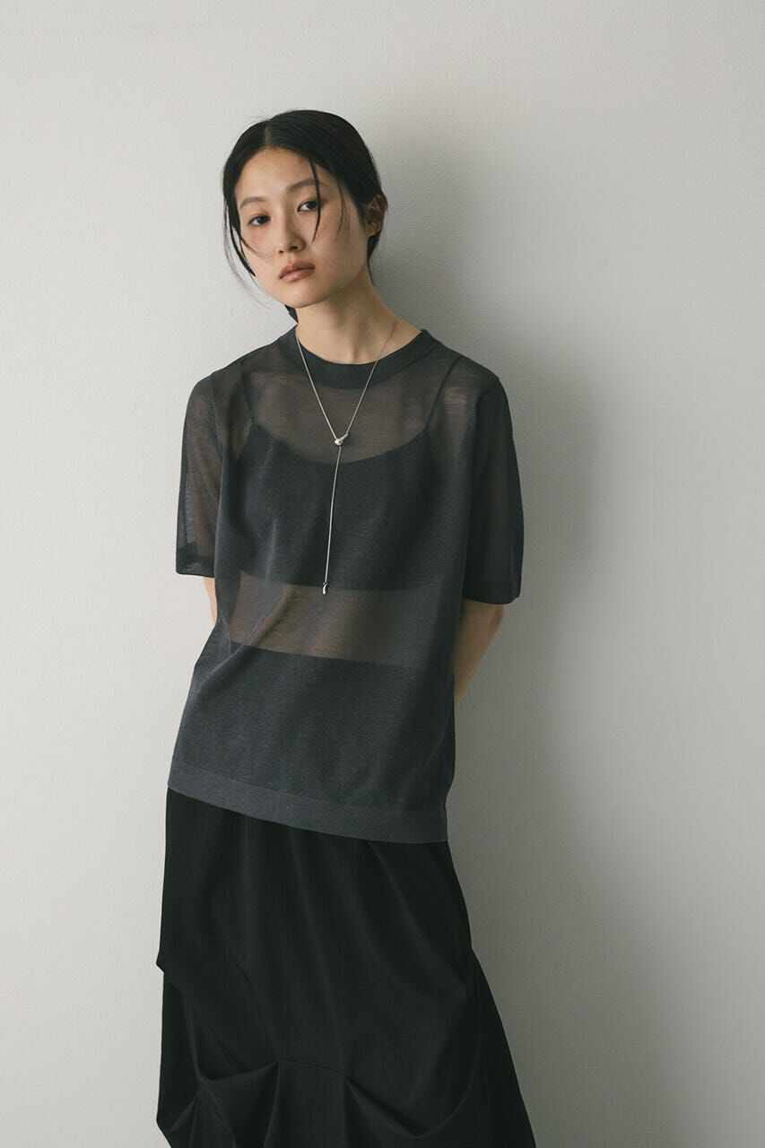 STYLEMIXER「ウォッシャブルリネンニットT」|ニット・セーター|