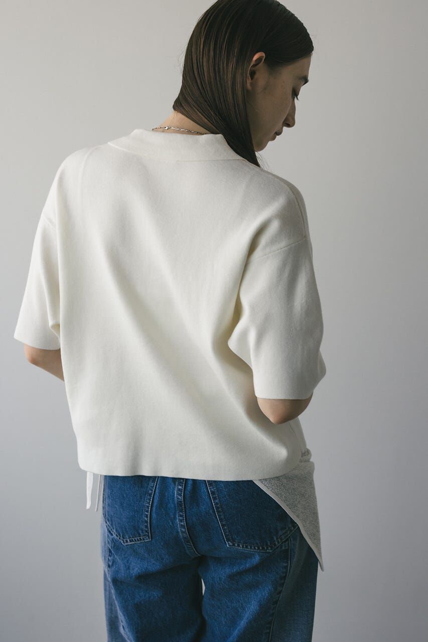 STYLEMIXER「ハーフリーブドライニットポロ」|ニット・セーター|