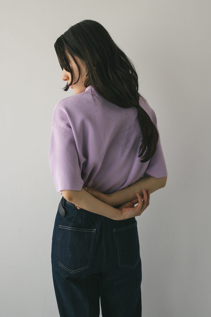 STYLEMIXER「ハーフリーブドライニットポロ」|ニット・セーター|