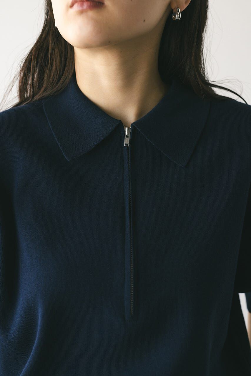 STYLEMIXER「ハーフリーブドライニットポロ」|ニット・セーター|