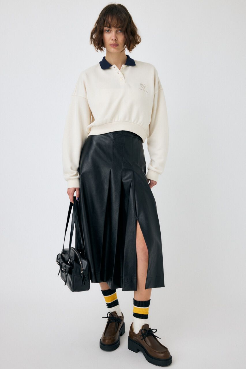 MOUSSY「EMBROIDERY ポロプルオーバー」|パーカー|