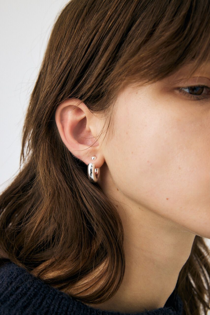 MOUSSY「SLV925 PLATING フープイヤリング」|ピアス|
