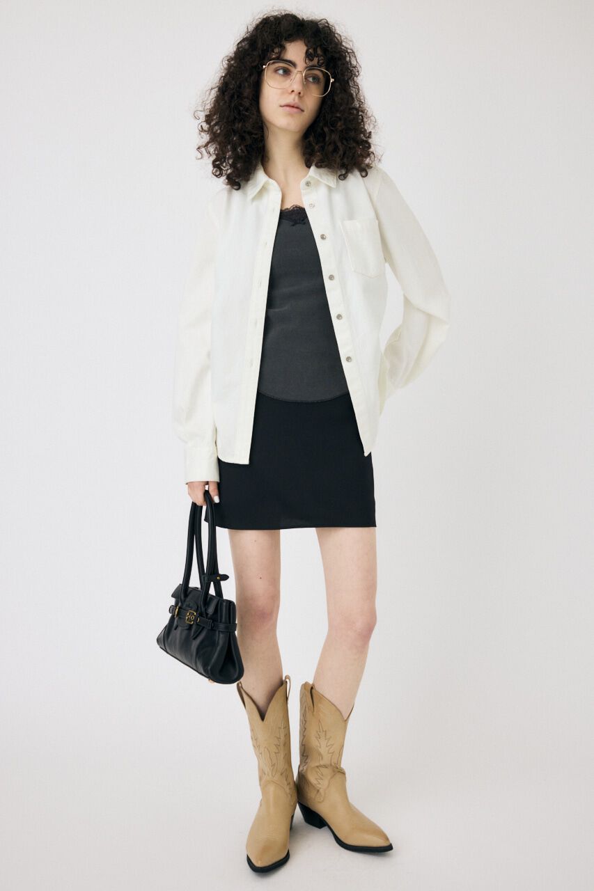 MOUSSY「WAIST FIT デニムシャツ」|シャツ・ブラウス|
