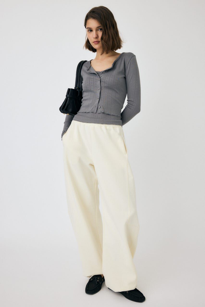 MOUSSY「EYELET U-NECK カーデ & キャミ」|Tシャツ・カットソー|