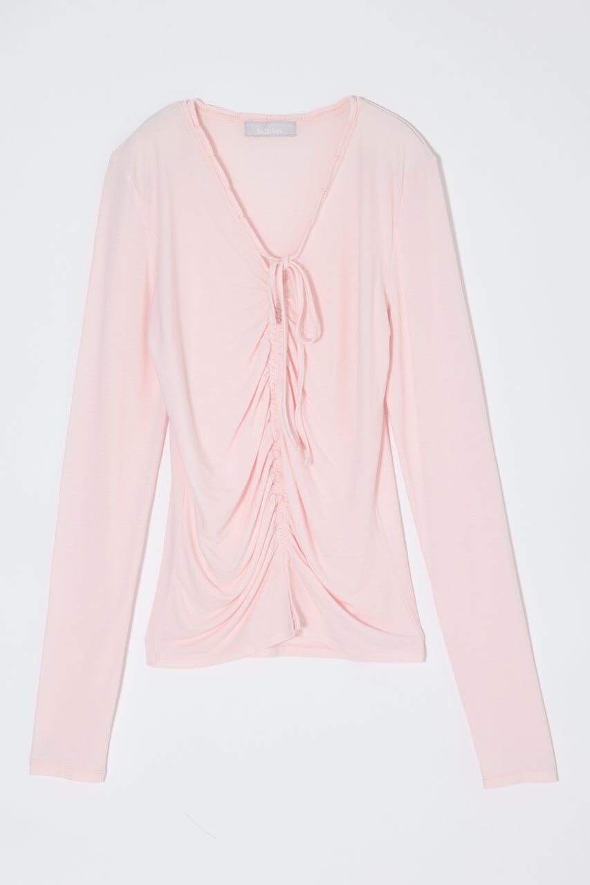 MOUSSY「GATHER V/N  トップス」|Tシャツ・カットソー|