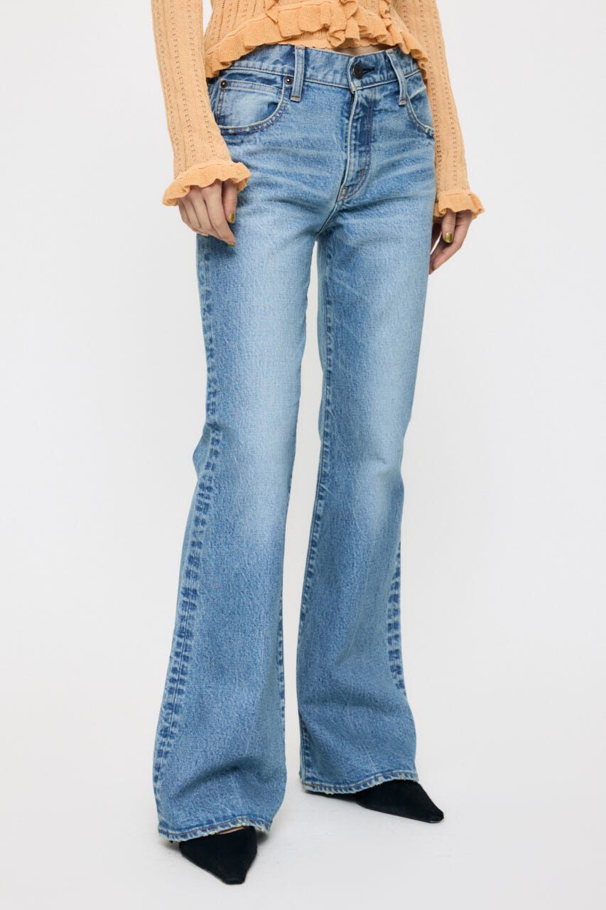 MOUSSY「MVS MIDRISE FLARE」|デニム|