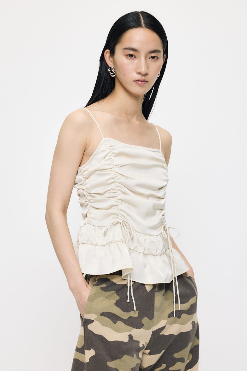 MOUSSY「SATIN GATHER キャミ」|キャミソール|