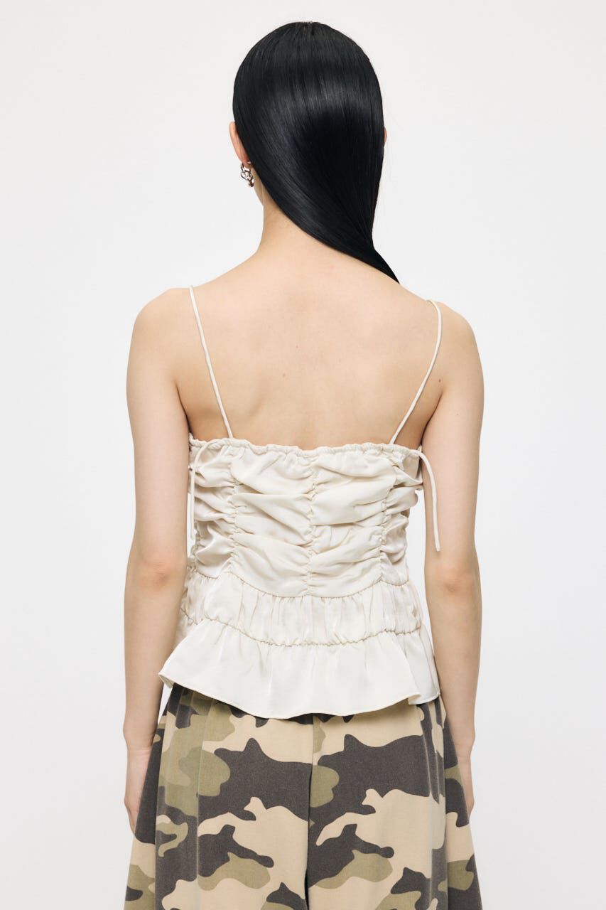 MOUSSY「SATIN GATHER キャミ」|キャミソール|