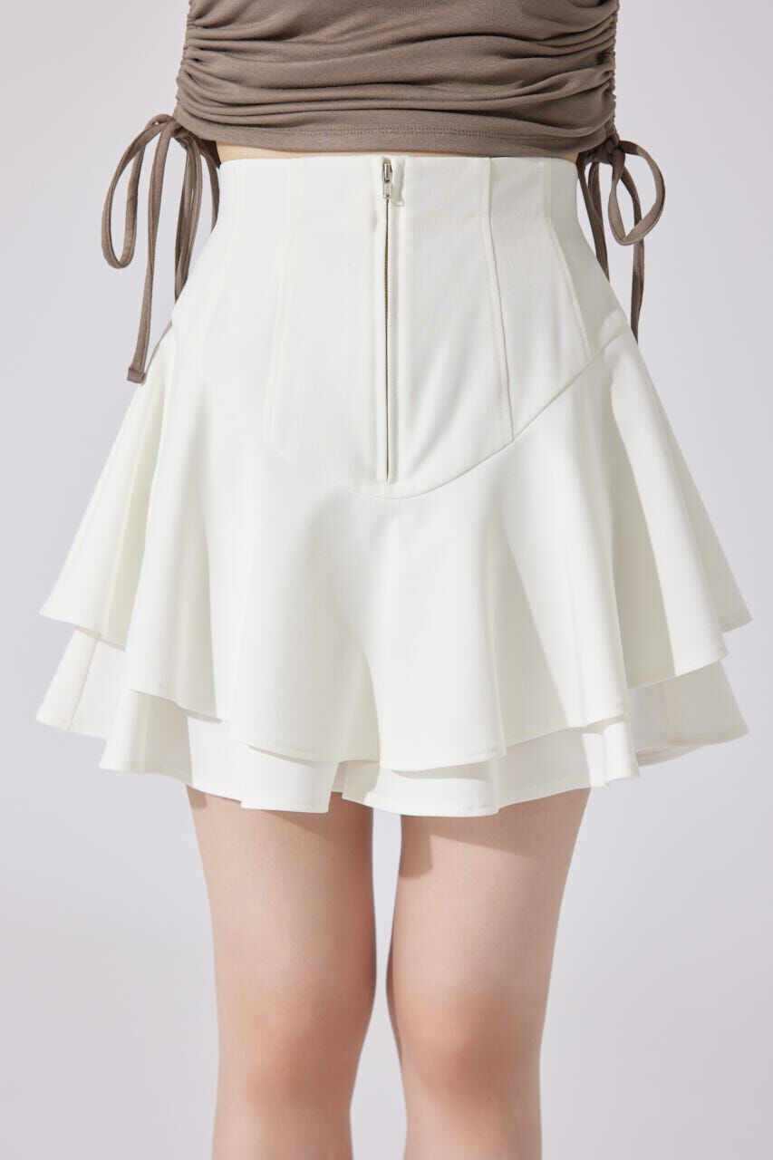 rienda「レイヤードヘムコルセットスコートショートパンツ」|その他|