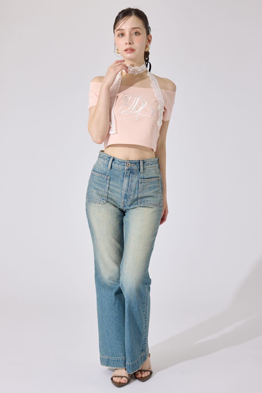 rienda「2WAYオフショルTシャツ」|Tシャツ・カットソー|