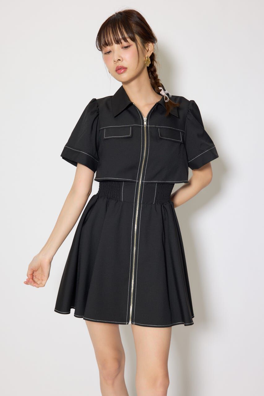 rienda「バストフレアミニワンピース」|ワンピース|