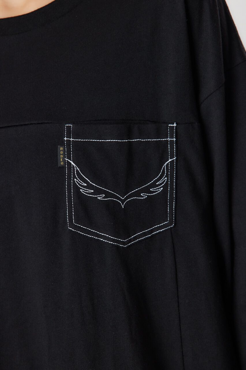 RODEO CROWNS「デニムアップリケロゴワンピース」|ワンピース|