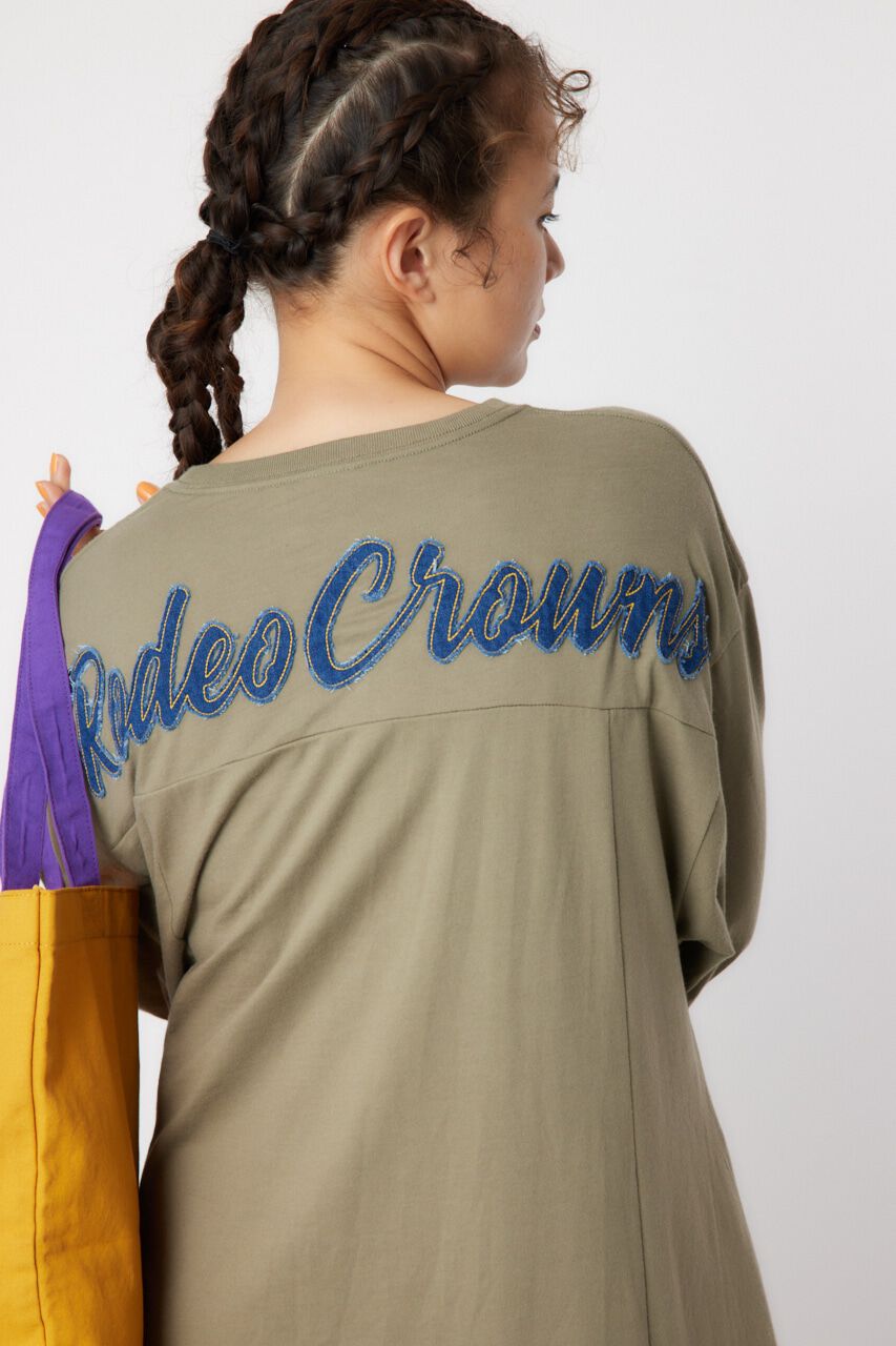 RODEO CROWNS「デニムアップリケロゴワンピース」|ワンピース|