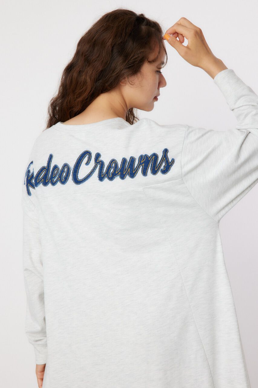 RODEO CROWNS「デニムアップリケロゴワンピース」|ワンピース|