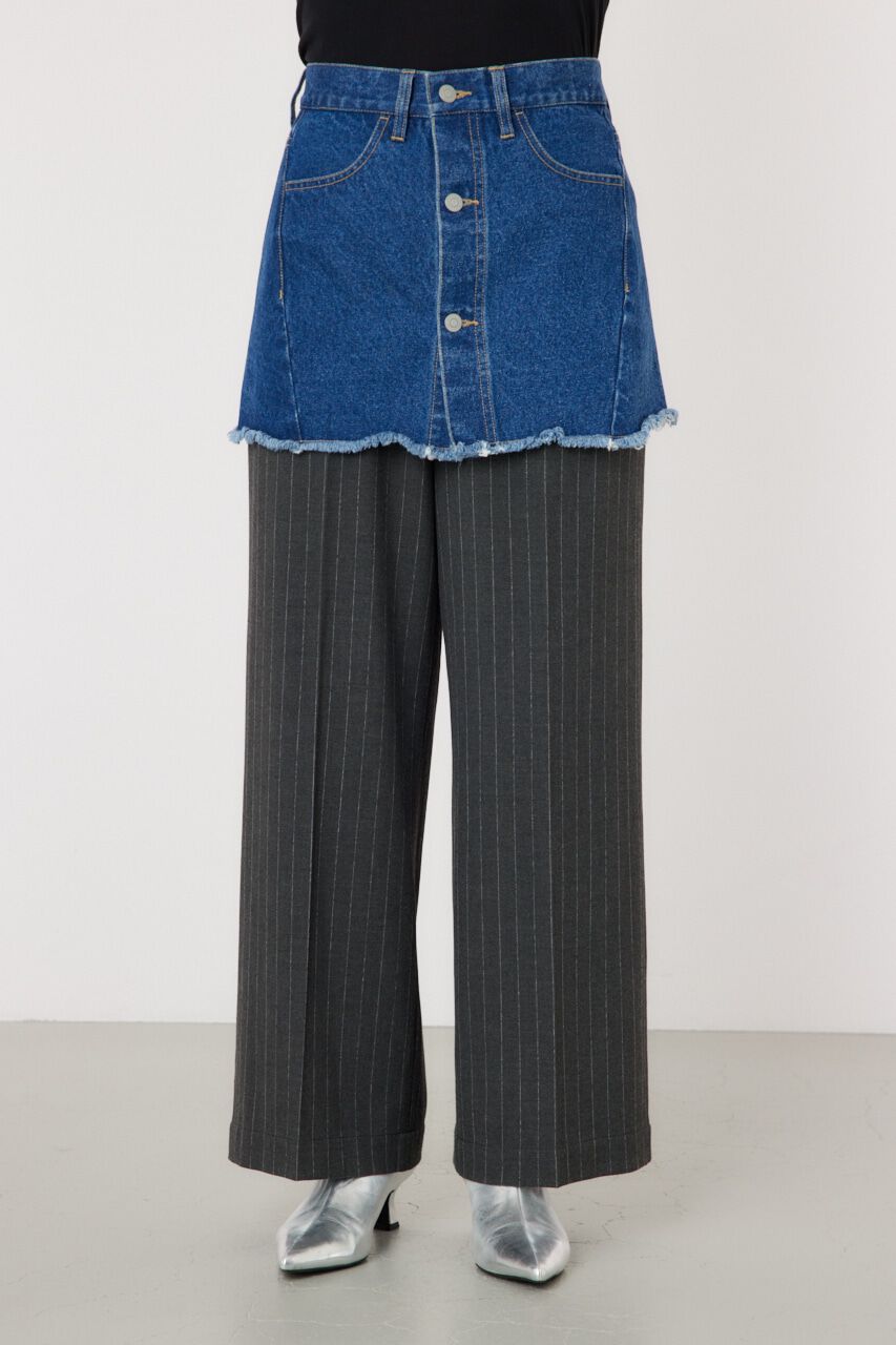 RODEO CROWNS「デニムスカート レイヤード スラックス」|その他|