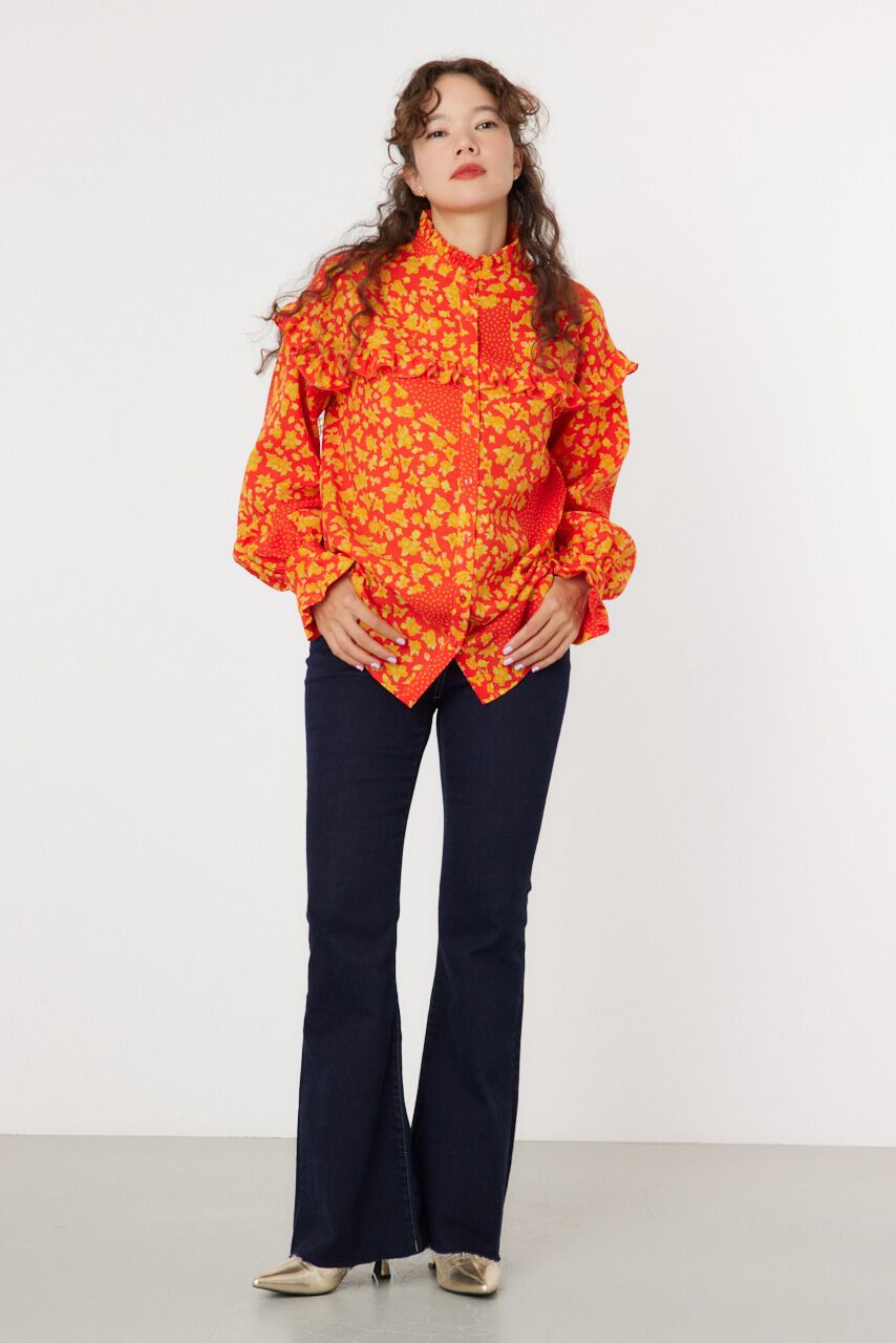 RODEO CROWNS「カットオフスリムフレアデニム」|デニム|