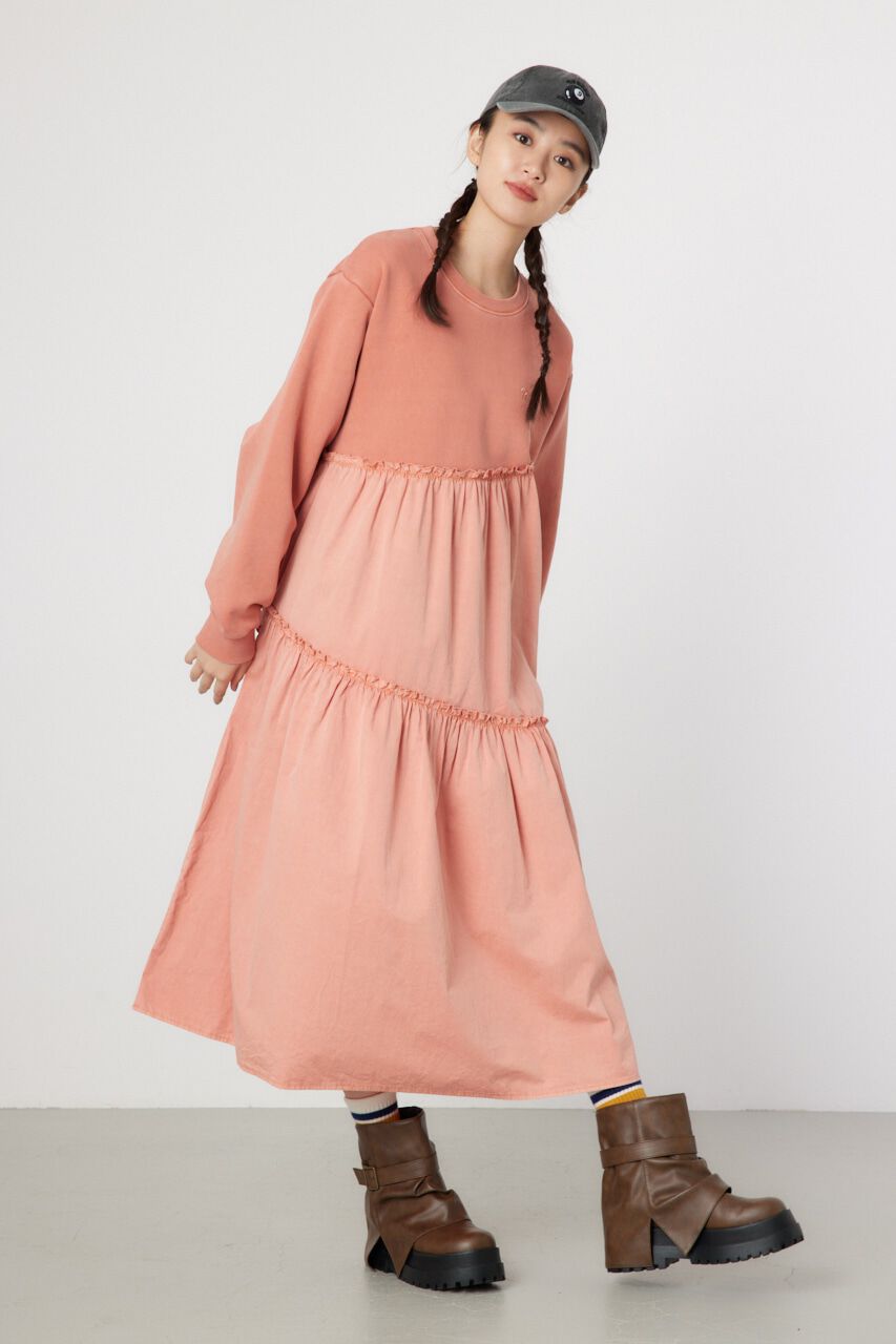 RODEO CROWNS「ピグメント布帛ドッキングワンピース」|ワンピース|