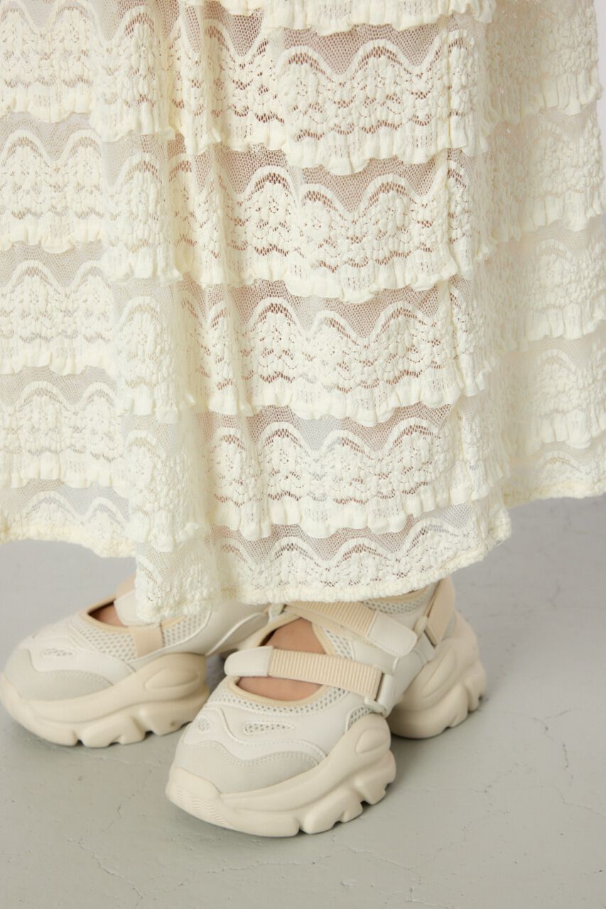 RODEO CROWNS「デニム&times;レーススカート」|スカート|