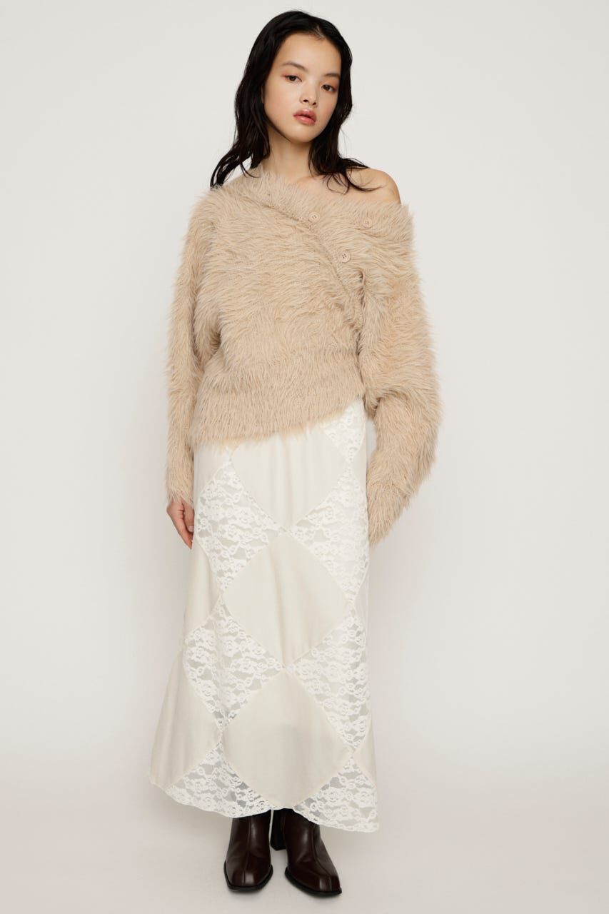 SLY「BIG SHAGGY BUTTON RIB トップス」|ニット・セーター|