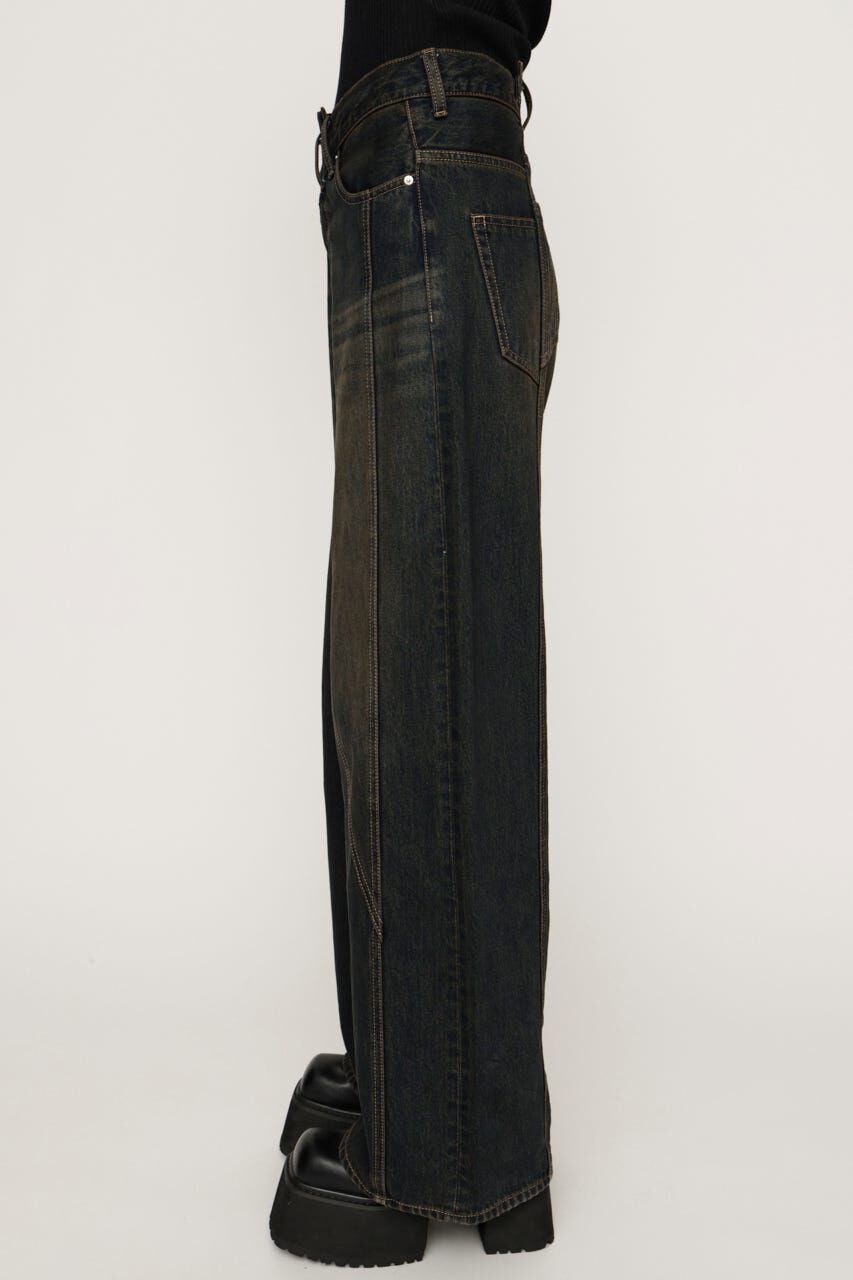 SLY「J／W SWITCHING STRAIGHT パンツ」|デニム|