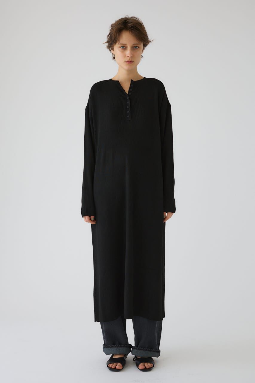 RIM.ARK 「Fabric covered button dress」|ワンピース|BLK