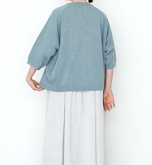 休日と詩「小さなポケットのカーディガン&ldquo;5分袖&rdquo;」|カーディガン|