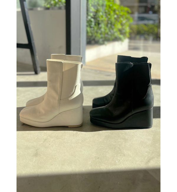 CALNAMUR「レッグカバー付きショートブーツ」|その他|