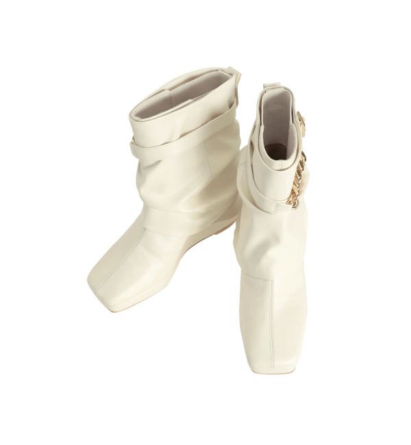 CALNAMUR「レッグカバー付きショートブーツ」|その他|