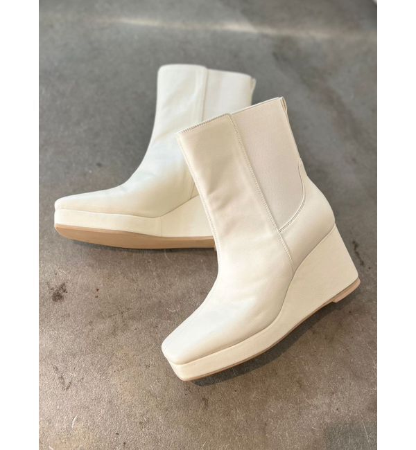 CALNAMUR「レッグカバー付きショートブーツ」|その他|