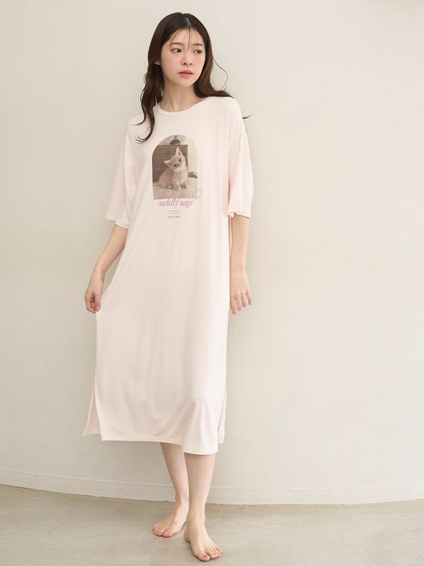 SNIDEL HOME「【KOROMO】【接触冷感】Tシャツワンピース」|ルームウェア|