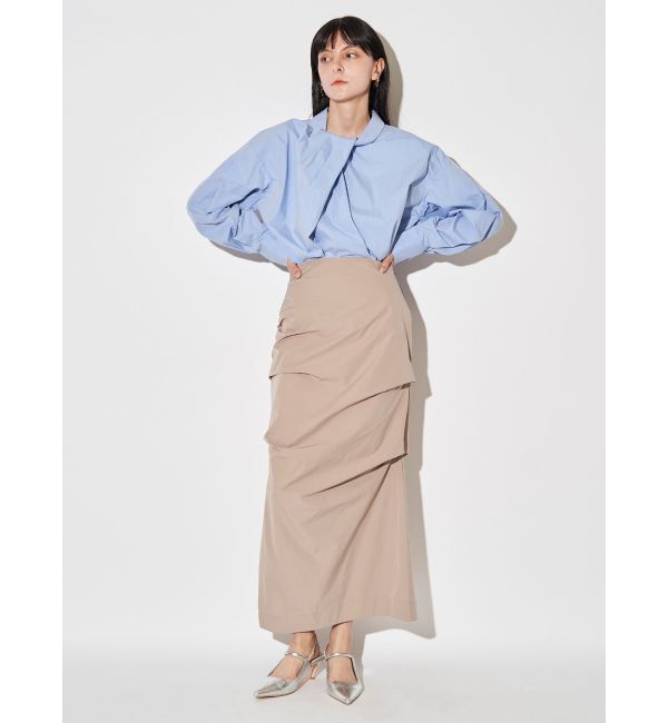 ELENDEEK「ASYME TUCK I-LINE SK」|スカート|