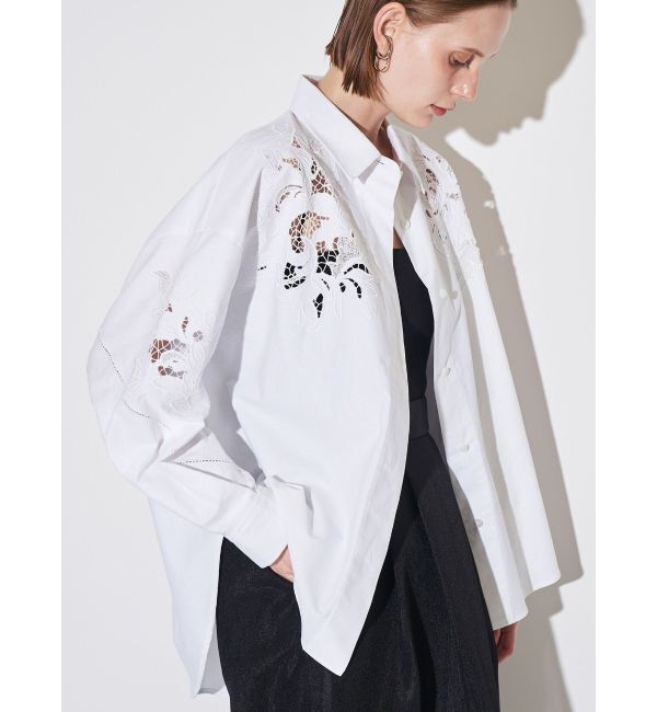 ELENDEEK「EMBROIDERY OVER SH」|シャツ・ブラウス|