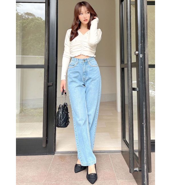 RESEXXY「パールポイントデニムパンツ」|デニム|