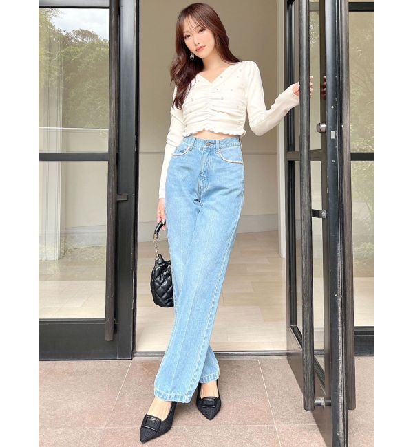 RESEXXY「パールポイントデニムパンツ」|デニム|