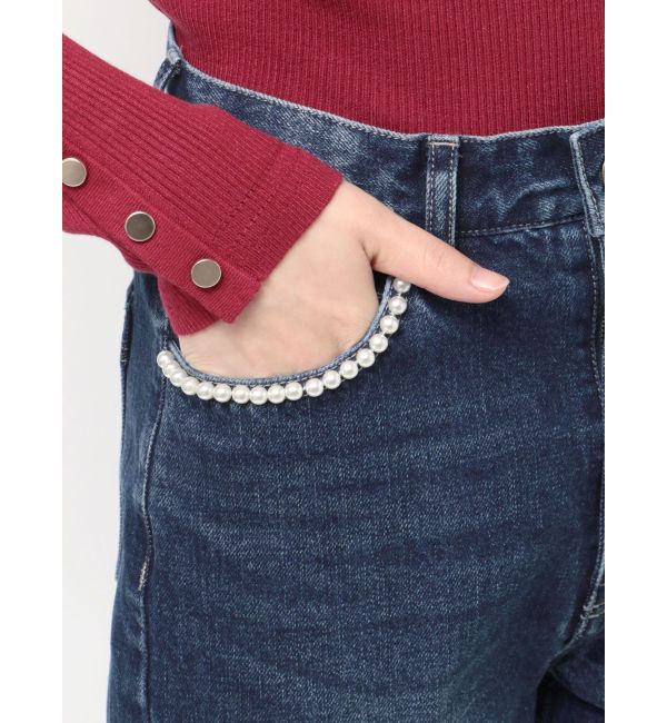 RESEXXY「パールポイントデニムパンツ」|デニム|