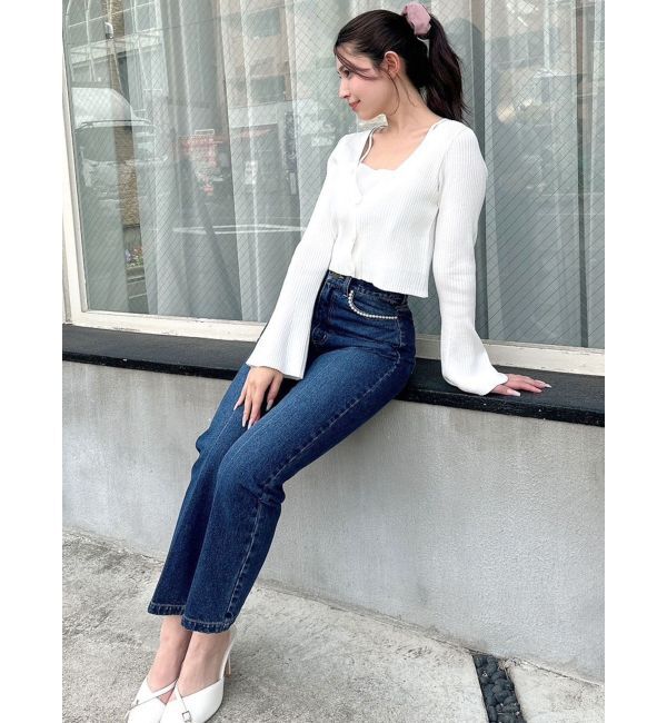 RESEXXY「パールポイントデニムパンツ」|デニム|