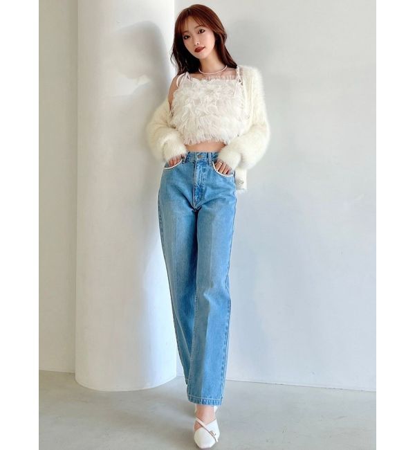 RESEXXY「パールポイントデニムパンツ」|デニム|