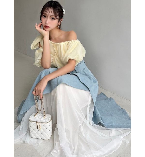 RESEXXY「ビッグリボンワンショルブラウス」|シャツ・ブラウス|