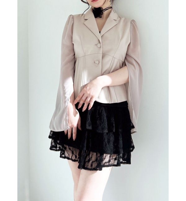 RESEXXY「フリルミニスカート」|スカート|ブラック