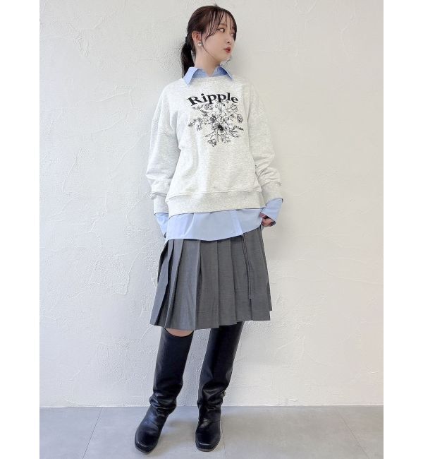 dazzlin「ジップスリットミディスカート」|スカート|