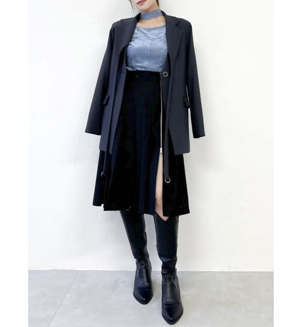 dazzlin「ジップスリットミディスカート」|スカート|