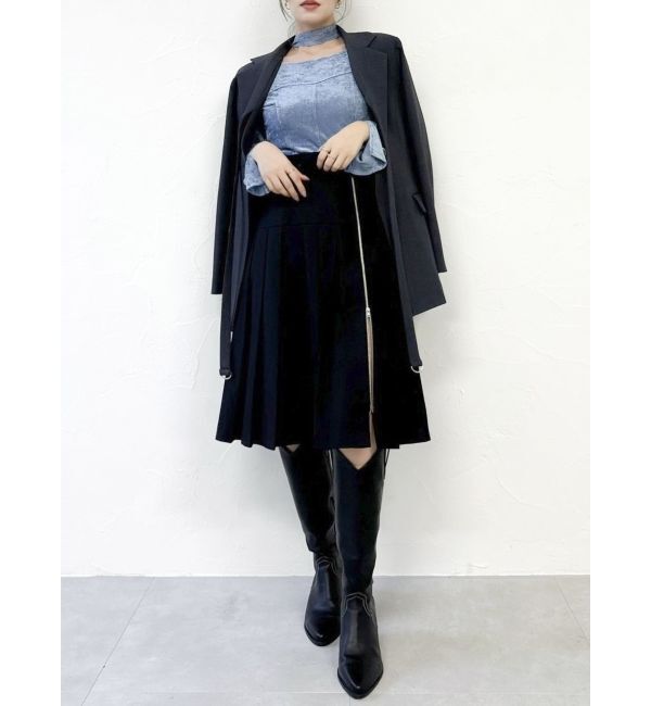 dazzlin「ジップスリットミディスカート」|スカート|