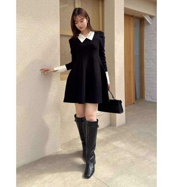 dazzlin「【20周年記念復刻！】オーナメントカラーニットワンピース」|ワンピース|