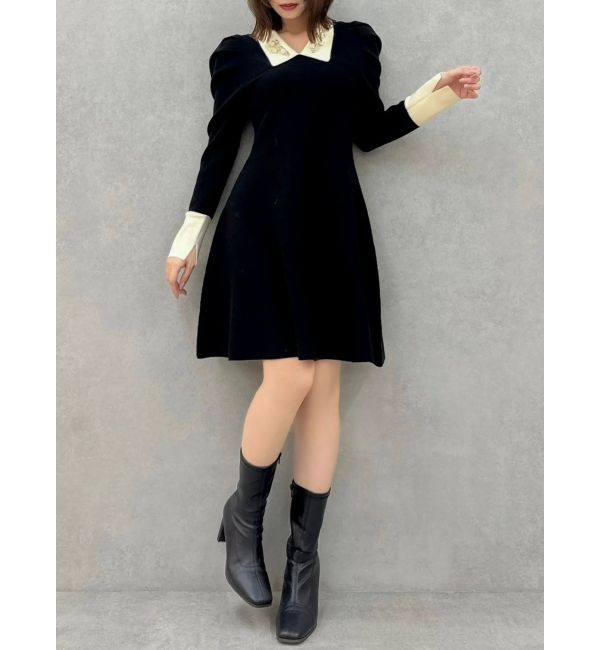 dazzlin「【20周年記念復刻！】オーナメントカラーニットワンピース」|ワンピース|