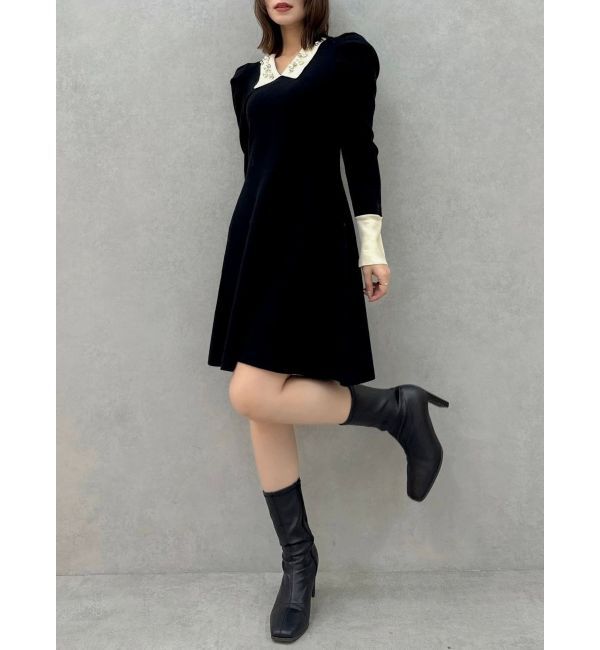 dazzlin「【20周年記念復刻！】オーナメントカラーニットワンピース」|ワンピース|