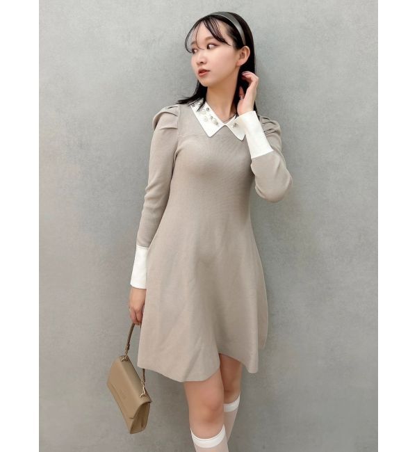 dazzlin「【20周年記念復刻！】オーナメントカラーニットワンピース」|ワンピース|