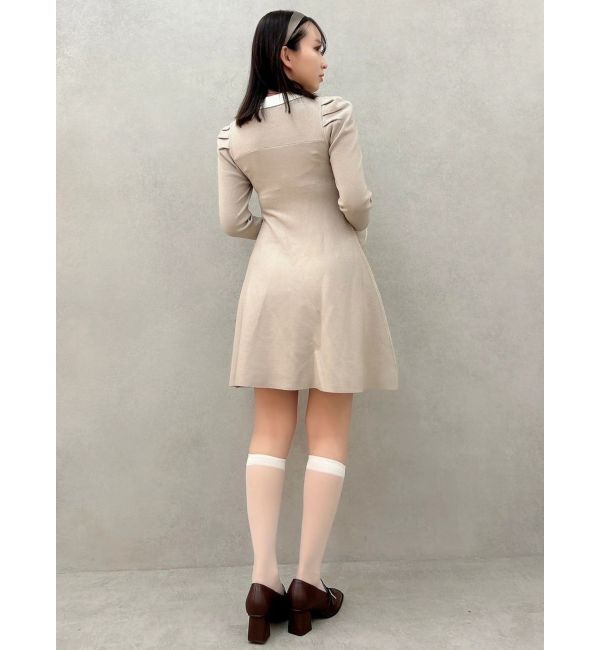 dazzlin「【20周年記念復刻！】オーナメントカラーニットワンピース」|ワンピース|