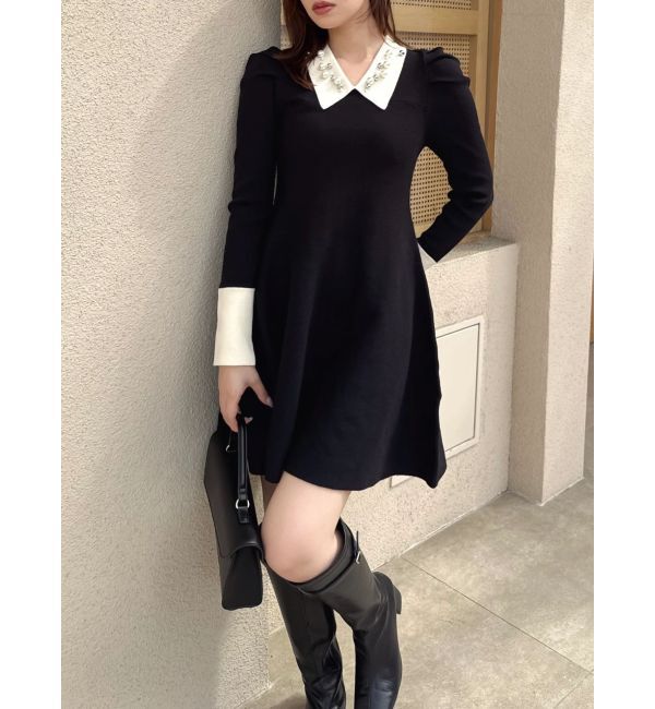 dazzlin「【20周年記念復刻！】オーナメントカラーニットワンピース」|ワンピース|